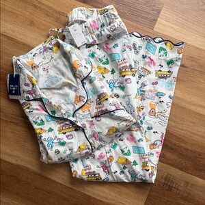 NWT XS Roller Rabbit x Target Women's Roadtrip Pajama Set
